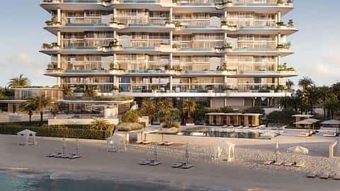 Duplex avec vue sur la mer et la ville à Palm Jumeirah — 5/13