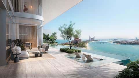 Duplex avec vue sur la mer et la ville à Palm Jumeirah — 10/13