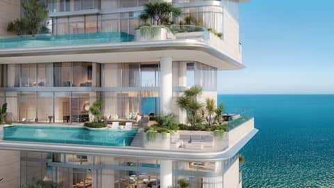 Duplex avec vue sur la mer et la ville à Palm Jumeirah — 4/13