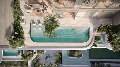 Duplex avec vue sur la mer et la ville à Palm Jumeirah — 7/13