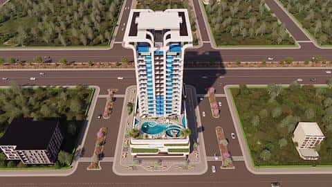 Appartements de luxe de deux chambres à JVC, Dubai — 4/14