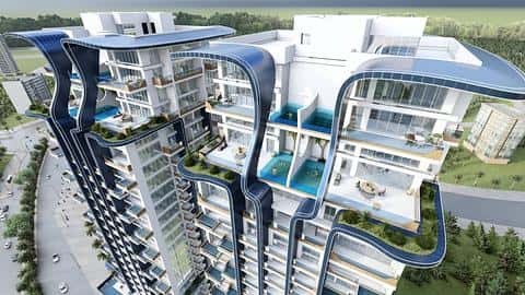 Du studio aux appartements 3 chambres de luxe avec piscines privées à Samana Waves 2, Dubaï — 9/18