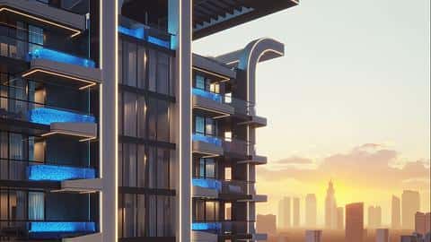 Appartements de luxe de deux chambres à JVC, Dubai — 5/14