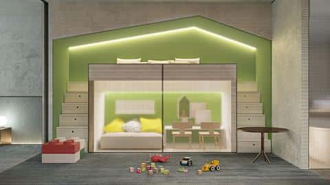 Appartements d'hôtel de luxe avec vue sur the World Islands. — 6/16