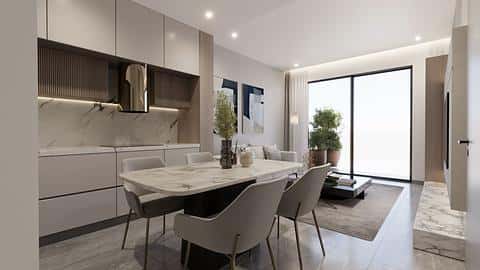 Appartements de luxe de deux chambres à JVC, Dubai — 9/14