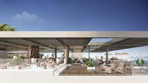 Appartements d'hôtel de luxe avec vue sur the World Islands. — 10/16