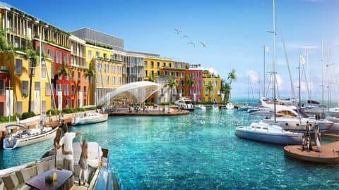 Appartements d'hôtel de luxe avec vue sur the World Islands. — 2/16