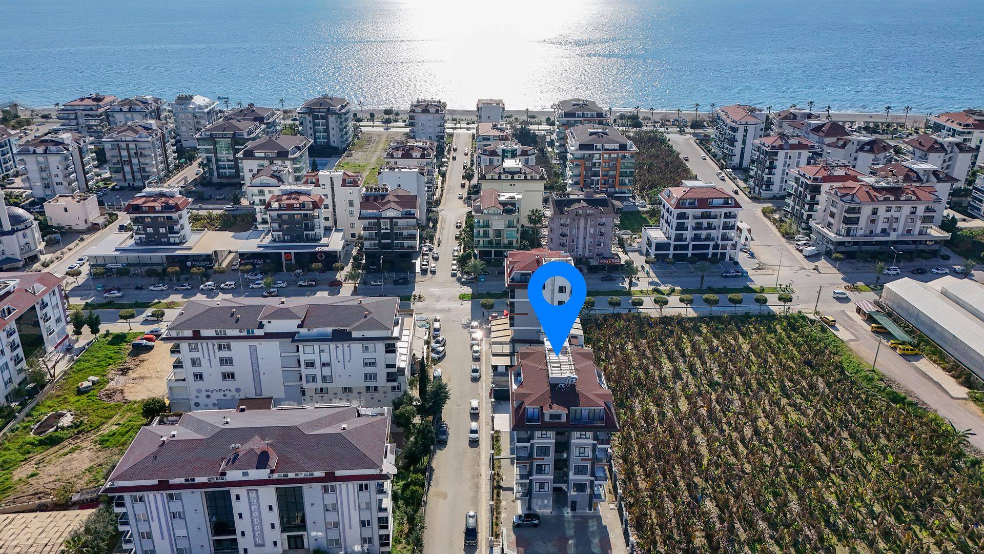 Moderne 1-Zimmer-Wohnung in Kestel, Alanya zu verkaufen
