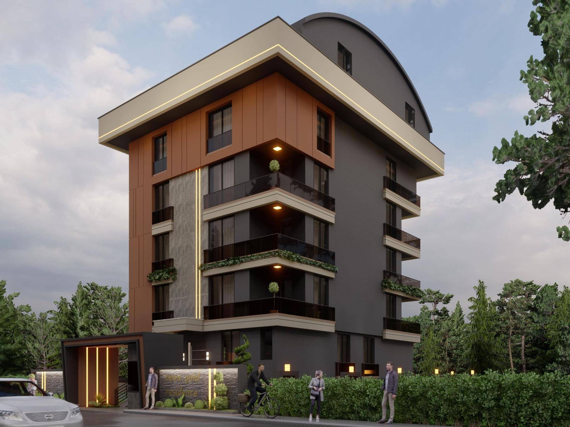 Luxuriöse Apartments mit zwei Schlafzimmern im pulsierenden Stadtteil Konyaaltı