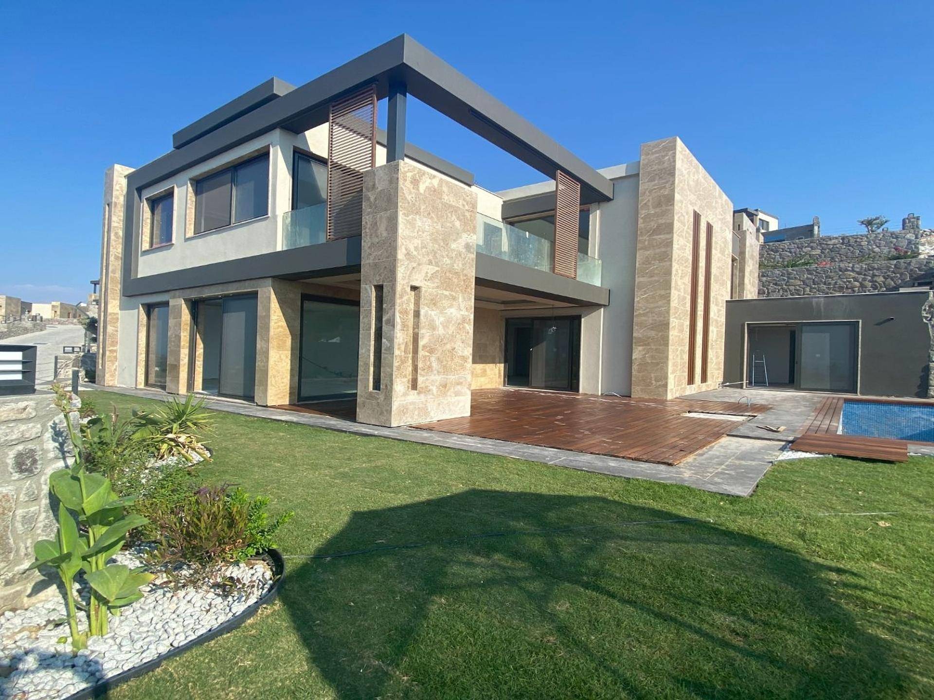 Newly built stylish villas with sea view in Bodrum, Mugla