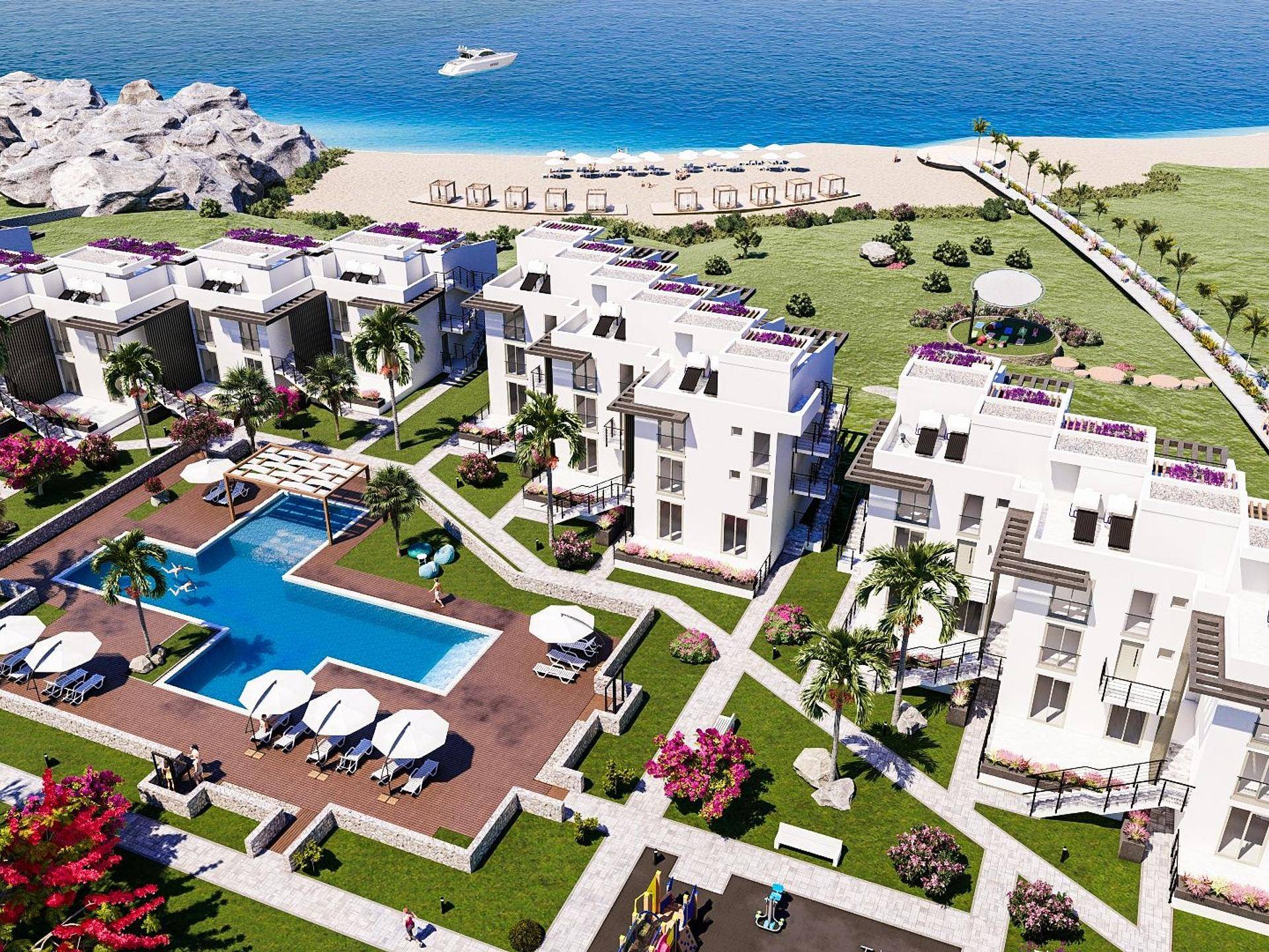 Seafront Apartments with Panoramic Views in Tatlisu, Cyprus