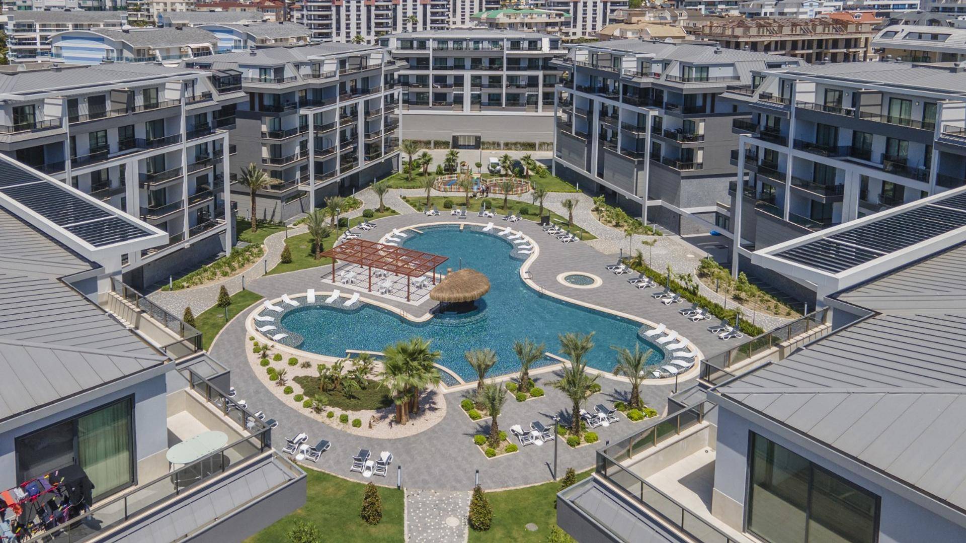 Wiederverkaufswohnung mit 2 Schlafzimmern in Oba, Alanya, Antalya