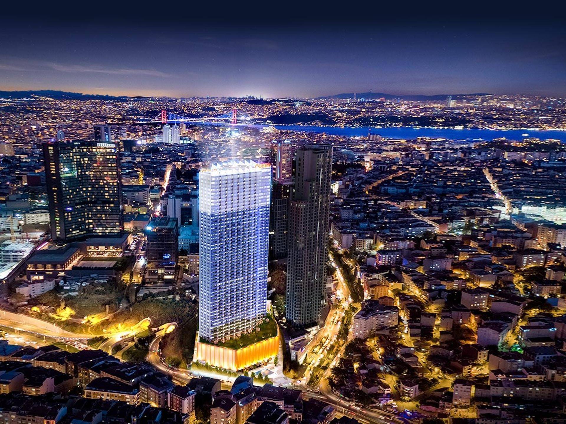 Modern apartments in Sisli, Istanbul and completed in 2019