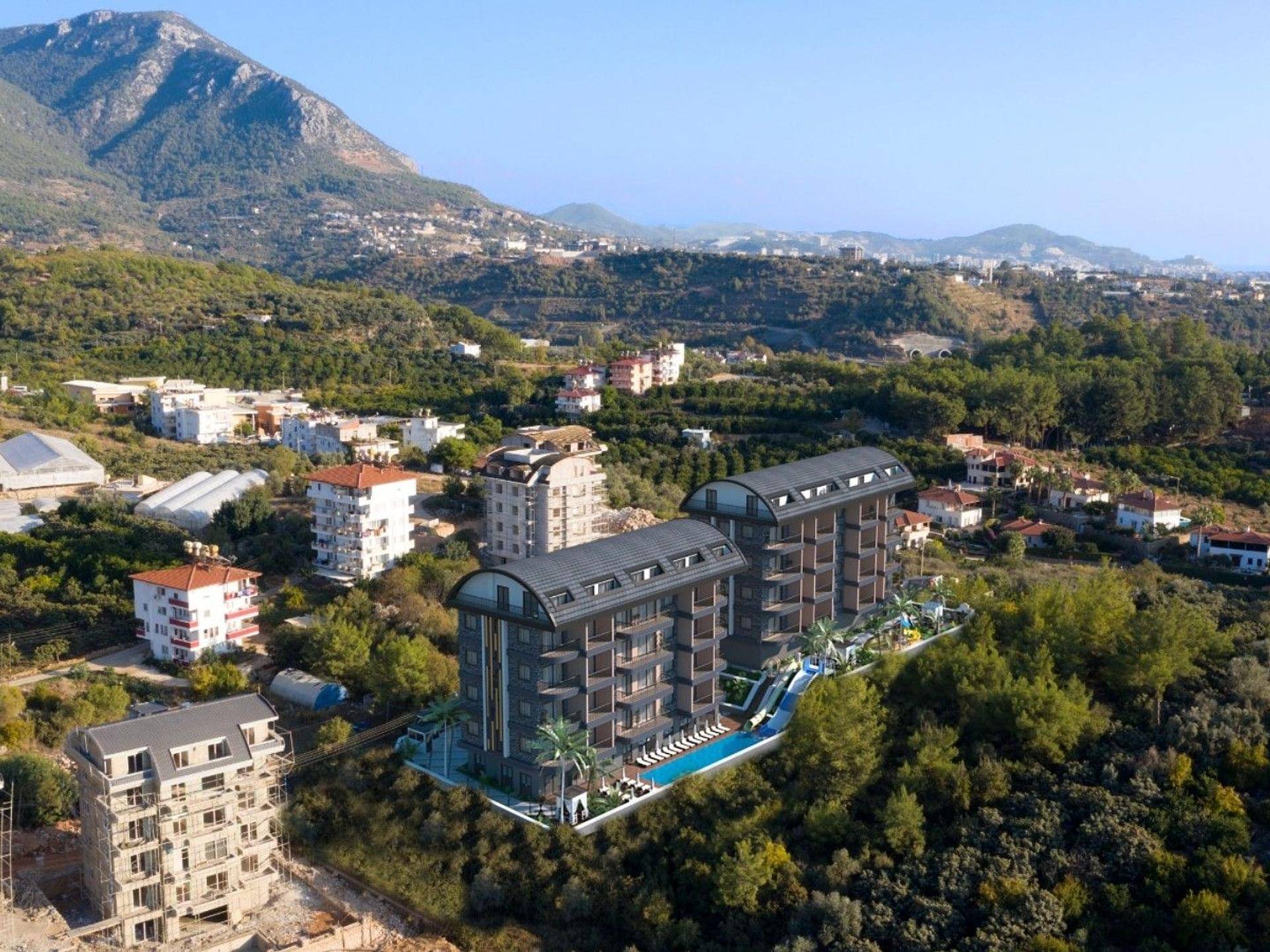 Wunderbar gestaltetes neues Projekt im berühmten Oba, Alanya