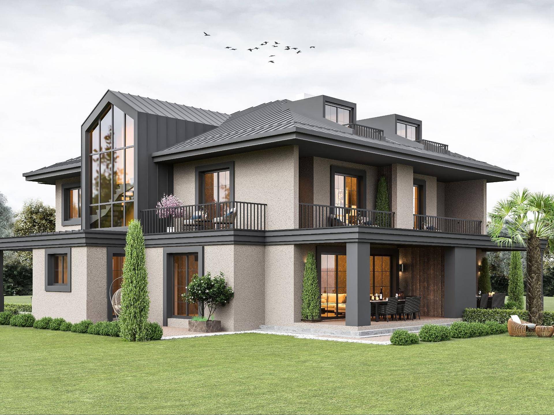 Stylishly designed villas located in Eyupsultan, Istanbul