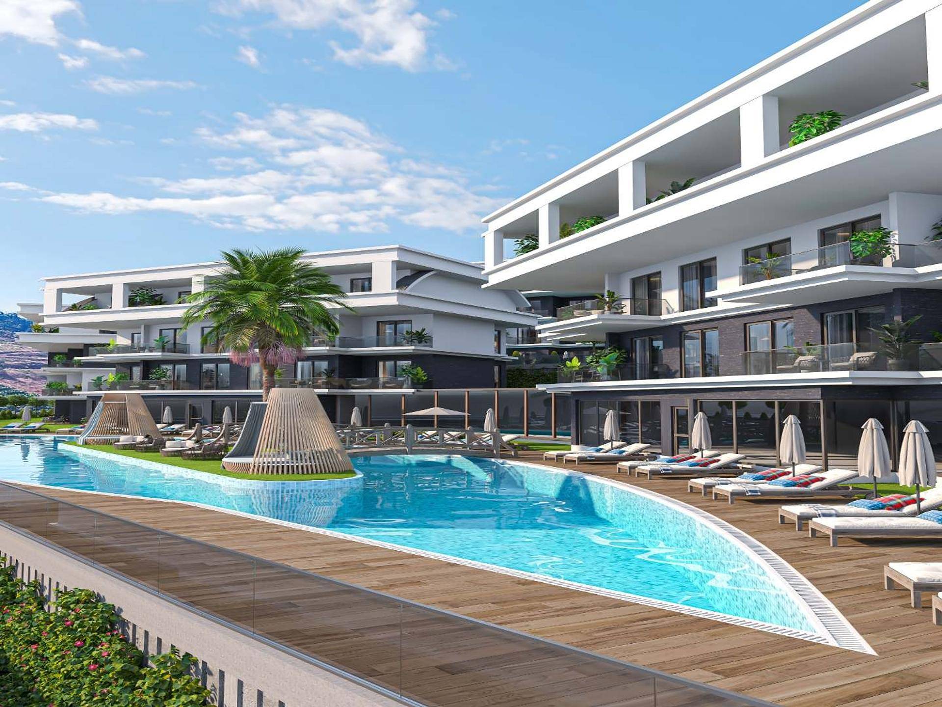 Premium-Villa-Projekt mit herrlichem Natur- und Meerblick.