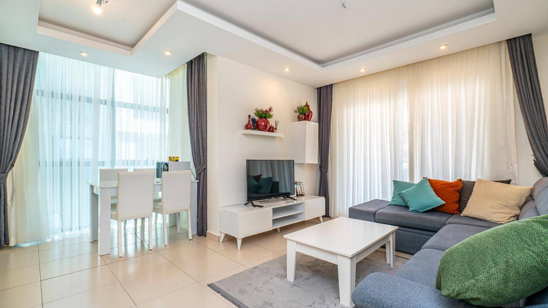 Luxuriöse 1-Schlafzimmer-Wohnung in Kestel, Alanya