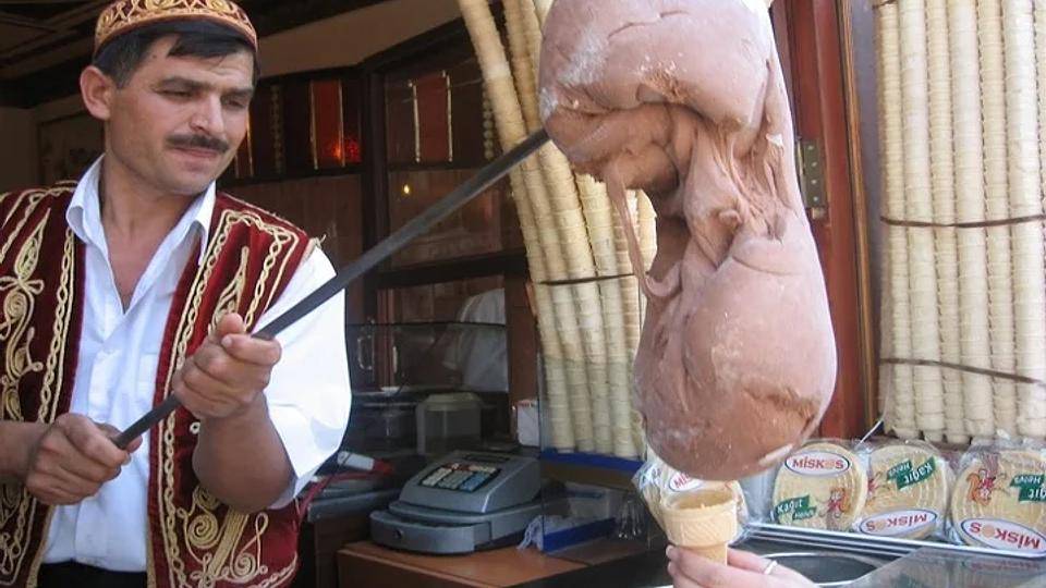 Türkisches Dondurma, eine verführerische Köstlichkeit