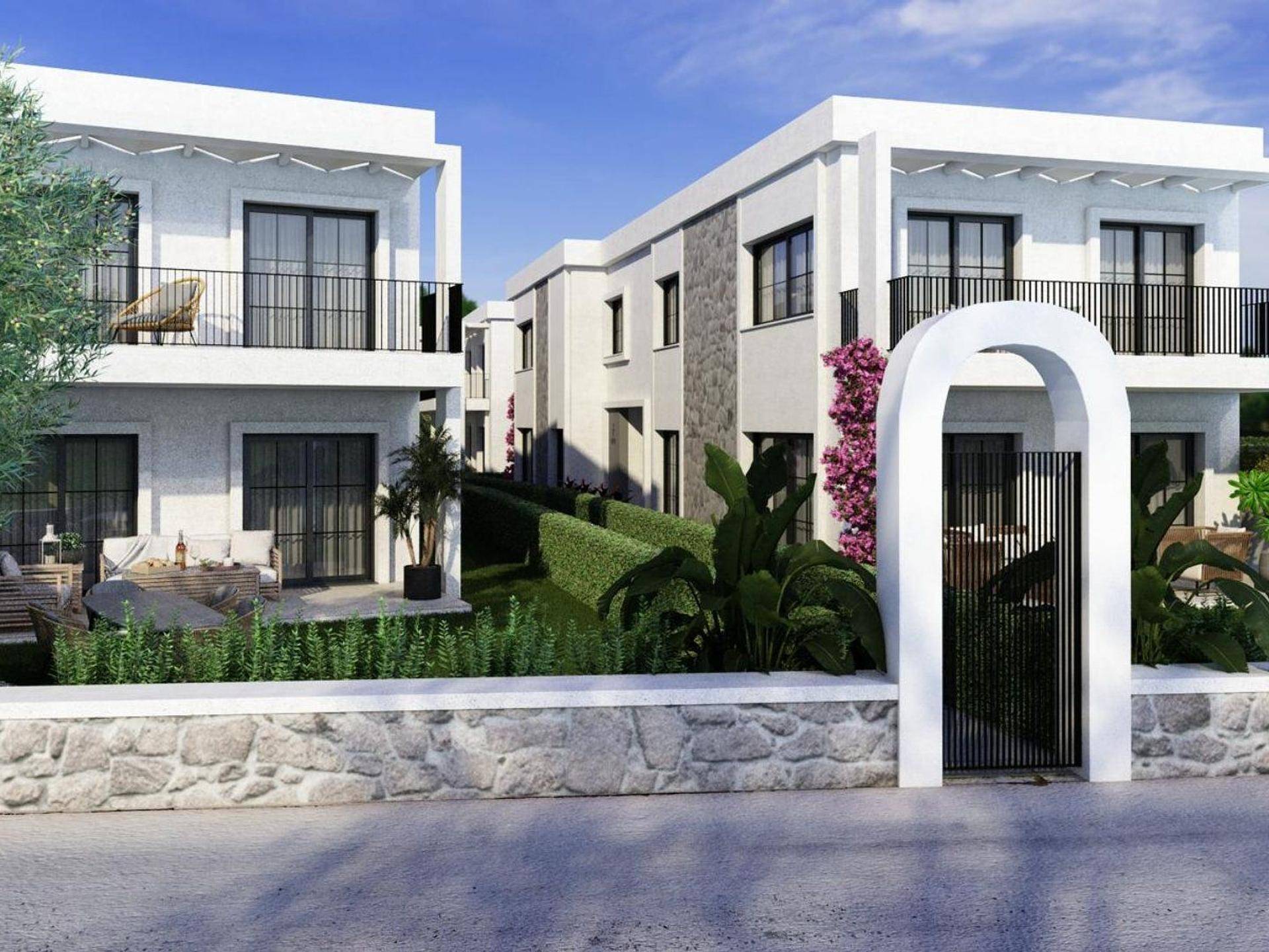 Neue schöne Apartments mit Talblick in Bodrum, Mugla