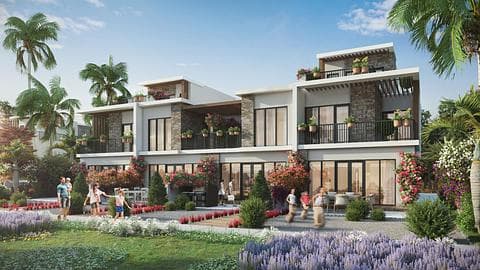 Maisons méditerranéens dans les lagons de Damac, Dubaï — 1/10