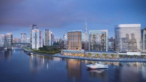 Beau projet avec vue sur la ville à Business Bay, Dubaï      — 1/10