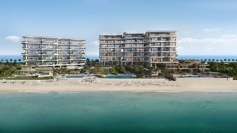 Duplex avec vue sur la mer et la ville à Palm Jumeirah — 1/13