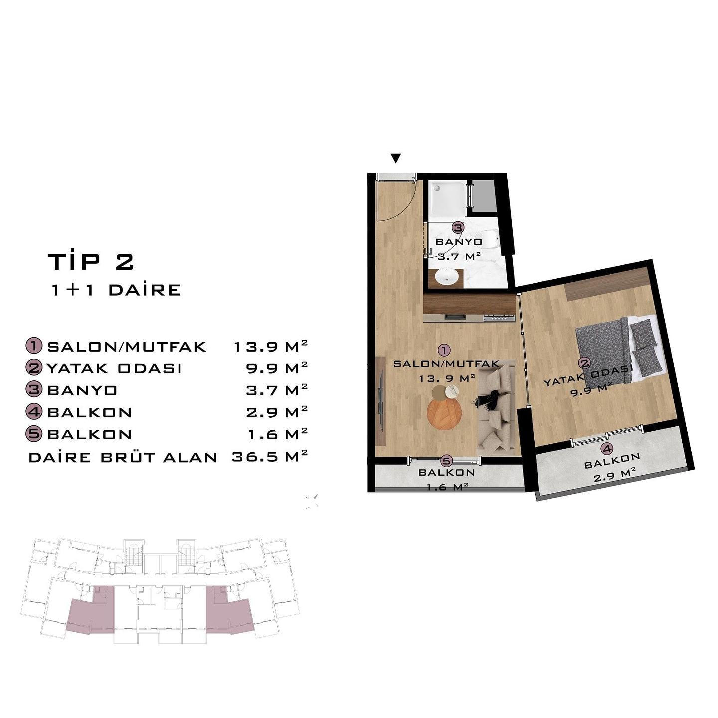 Mərtəbə Planı Şəkli 5