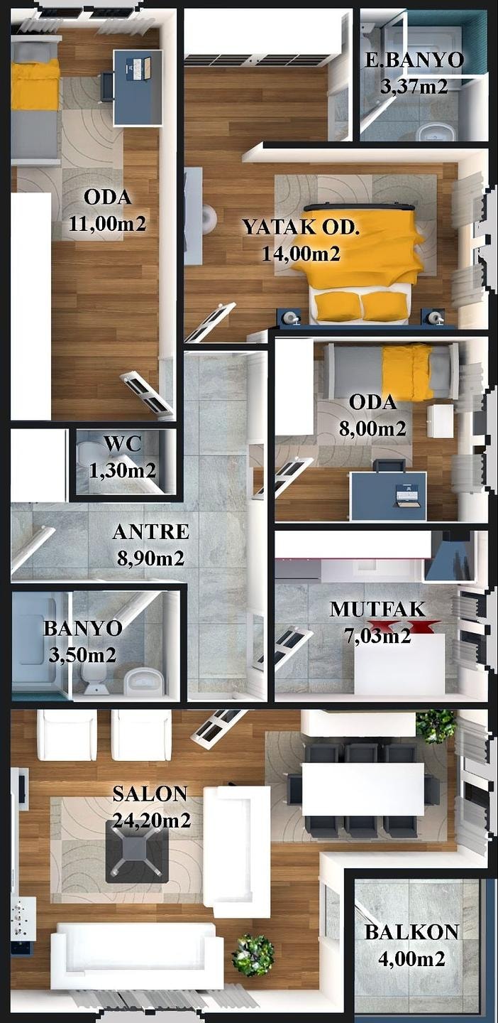 Aukšto plano vaizdas 2