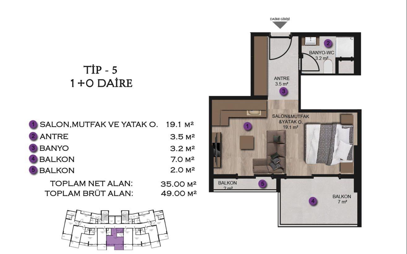 Mərtəbə Planı Şəkli 10