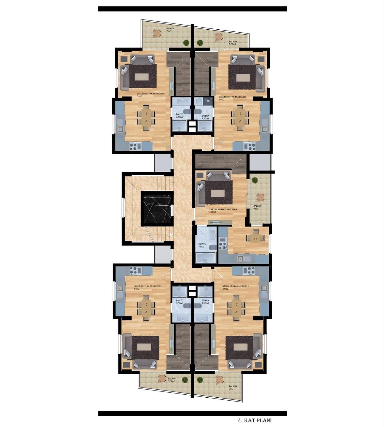 Image du plan d'étage 4