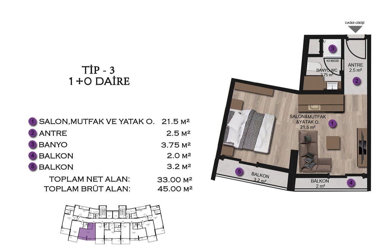 Mərtəbə Planı Şəkli 9